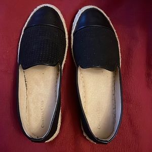CHARTER CLUB, Women’s black size 9 espadrilles;gently used all man made material